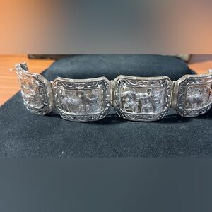 Silver Engraved Bracelet